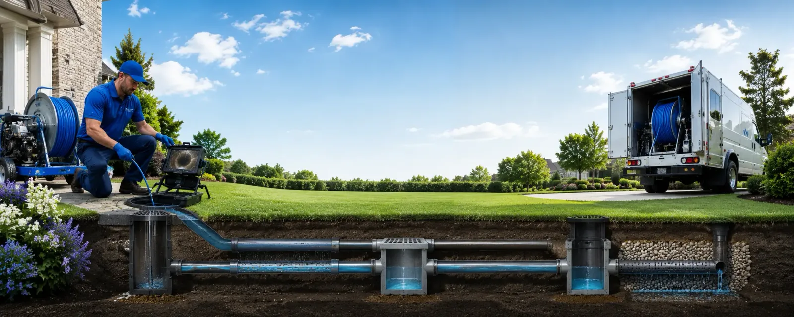 Outdoor drain cleaning information for Woodlake, CA